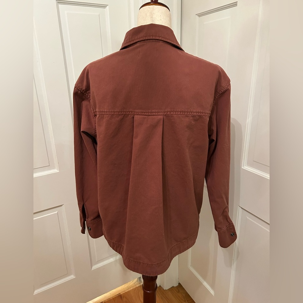 PISTOLA Utility Shacket Jacket Spice‎ Rust/Brown Red Oversized Minimalist XS - Picture 7 of 15